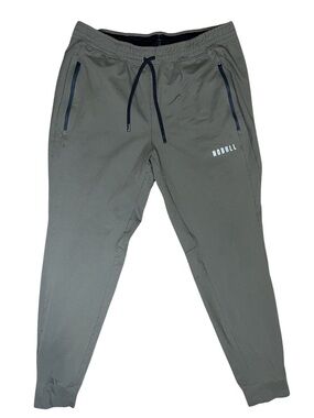 NOBULL Jogger Pants Large Olive Green Performance Athletic Training Joggers